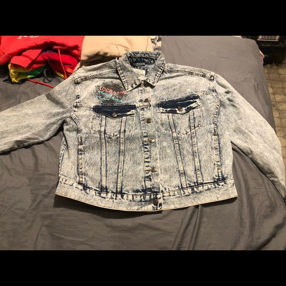 Ashley vintage charm denim acid wash JACKET - Picture 2 of 4